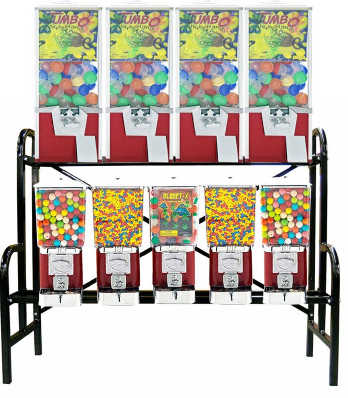 9 Unit Toy Vending Rack Combo