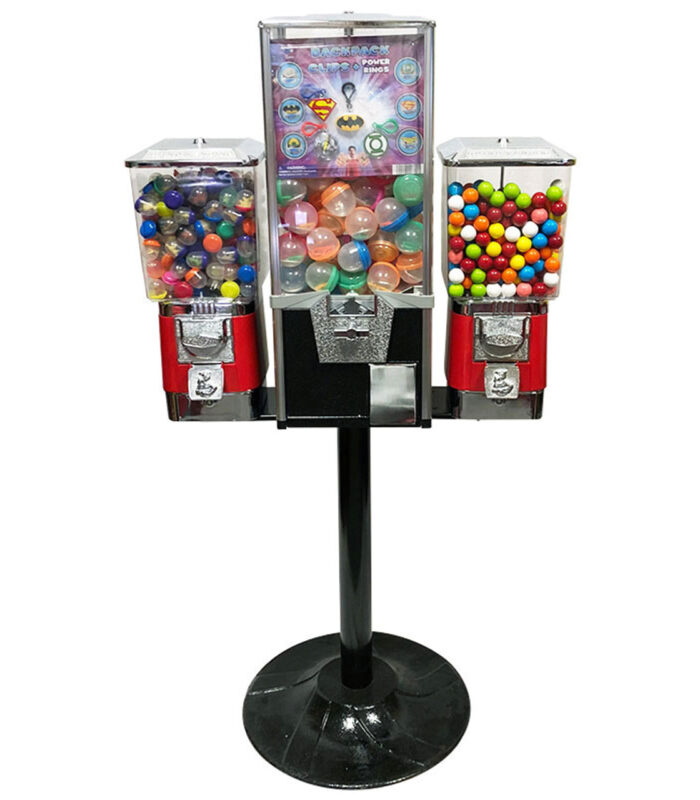 Triple Toy and Gumball Machine Combo