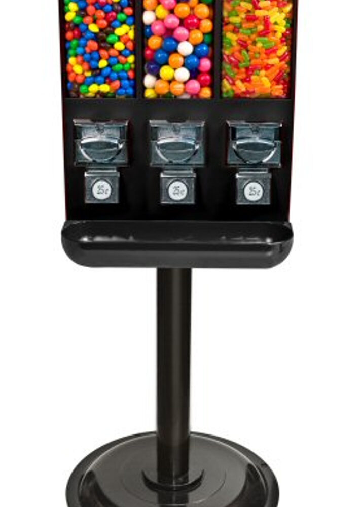 Triple Time Gumball and Candy Vending Machine